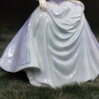 Thumbnail for Good Coalport Luck English lady Porcelain by Jack Glynn purple mint condition 4