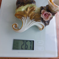 Thumbnail for Beautiful Capodimonte gift decor Double Candle Holder 4.5in Porcelain see pics15