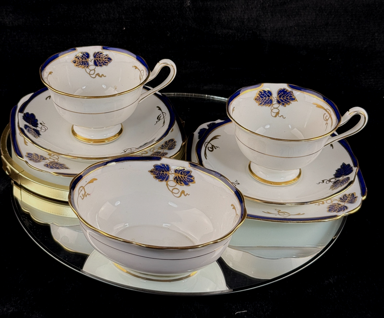 Royal Albert Rose Pink tea set of 3 &serving plate England stunning 7p tea set13