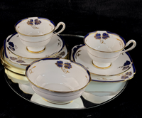 Thumbnail for Royal Albert Rose Pink tea set of 3 &serving plate England stunning 7p tea set13