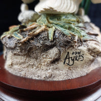 Thumbnail for Border Arts Fine First One In Swan & Cygnets Figurine 1997 Handmade Scotland dec15