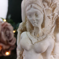 Thumbnail for Vintage Hindu Temple Dancer Sculpture Vase – Ornate Goddess Figurine, Damaged19