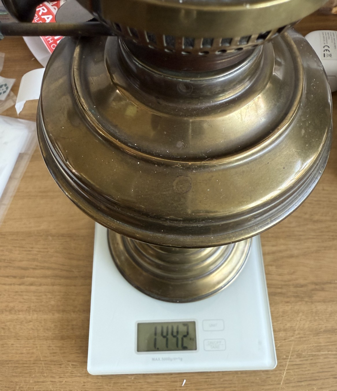 Vintage Vapalux Brass Oil Lamp  British Made Kerosene Lamp 20 in22