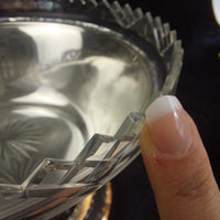 Thumbnail for Silverplate Pedestal Bowl Cut Worn 8