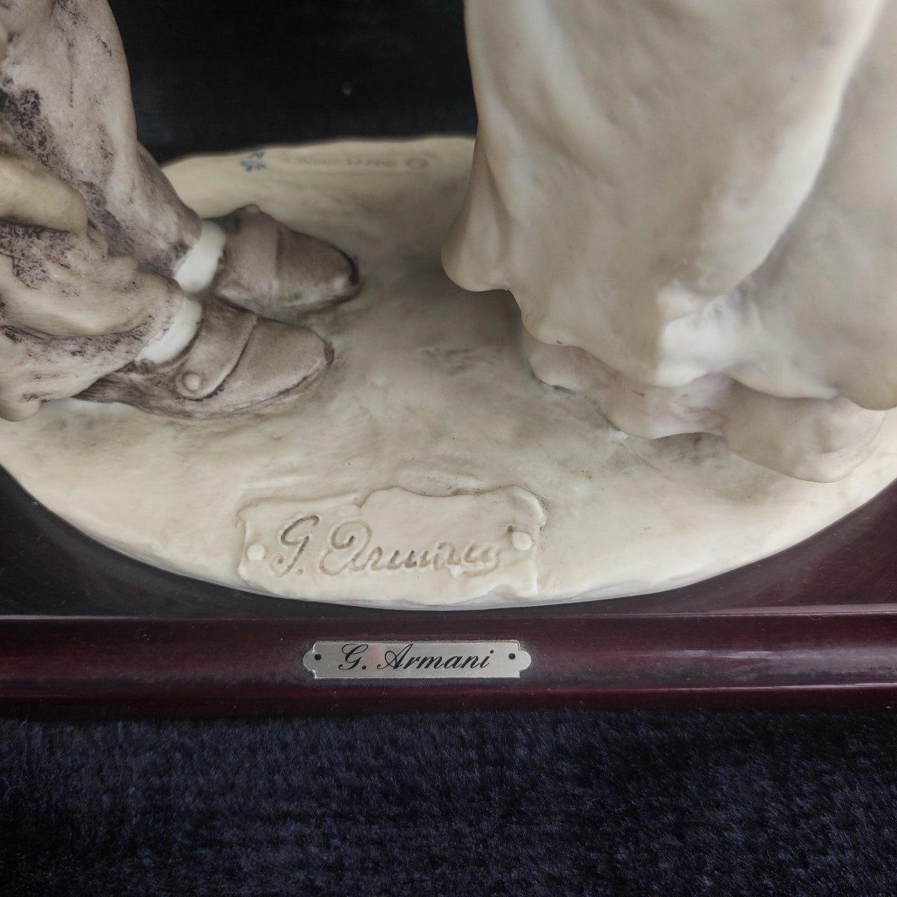 First Kiss Figurine Giuseppe Armani Florence 11" Tall Italian 1992 Porcelain.4
