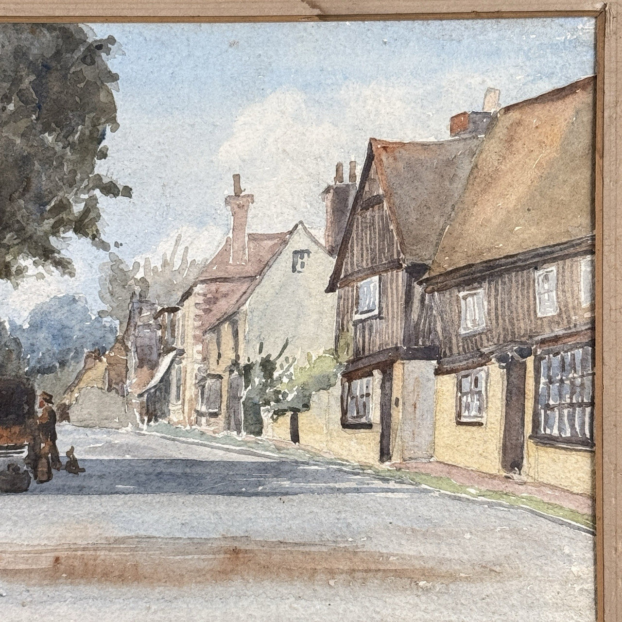 Jane Parsons Hatfield Village Watercolour Original Painting Framed Signed wall3
