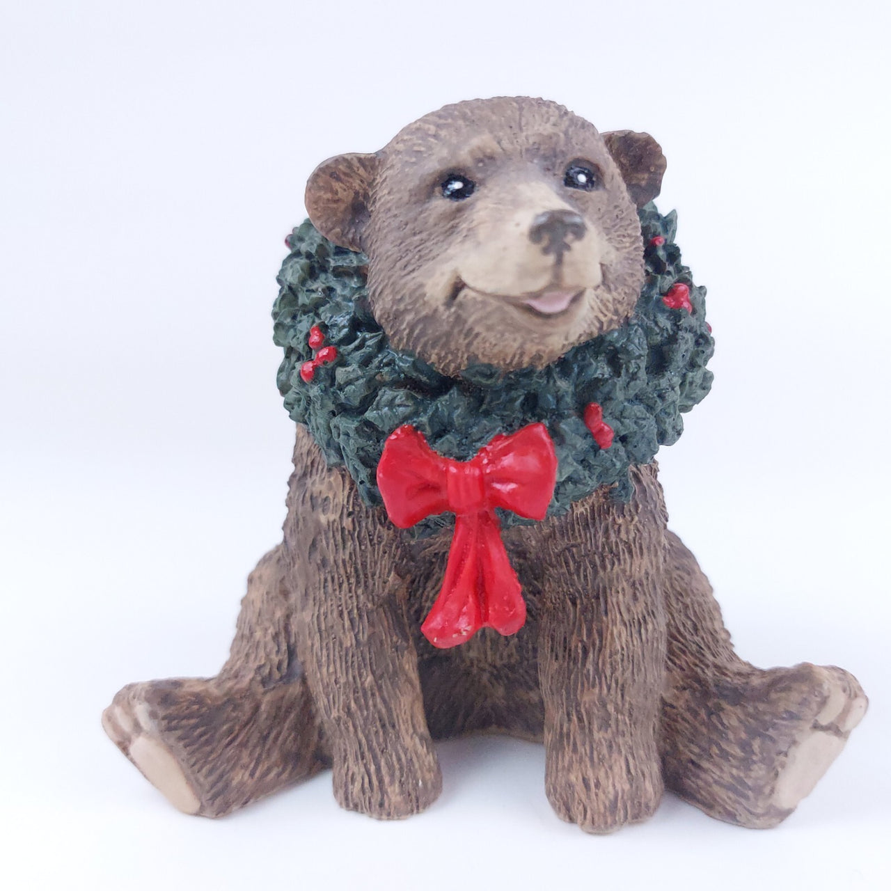 Tom Silver Rubel Deer Christmas Bear Figurine - Collectible Festive Decor Resin0