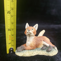 Thumbnail for 1989 Figurine Fox Wildlife Sculpture Handcrafted (Chipped Ear) Collectible 7