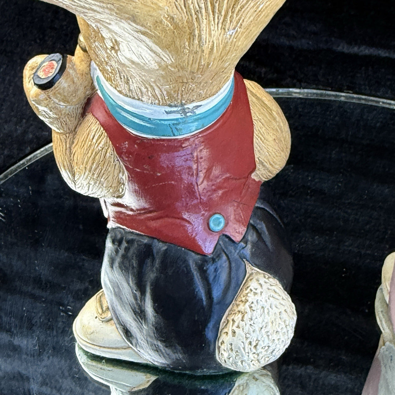 Rare Vintage Pepinware HandPainted Rabbit Figurines Mr. & Mrs. Flopsy Wallasey7