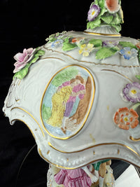 Thumbnail for Antique Hand-Painted Royal KPM Bavaria Porcelain Lamp Table see the pictures dec8