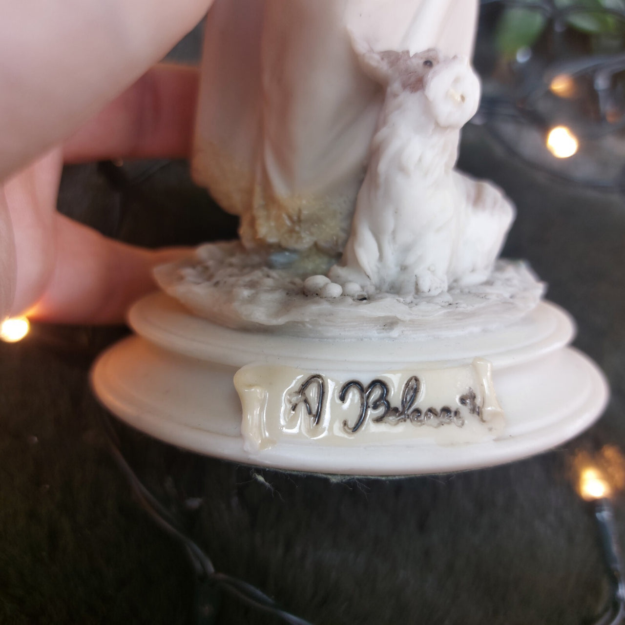 Rare Stunning A Belcari Capodimonte Porcelain Italian Signed Figurine Italy 19877