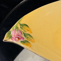 Thumbnail for Royal Winton Grimwades England Yellow Rose Bowl Dish 5488 Hand Painted Floral 7
