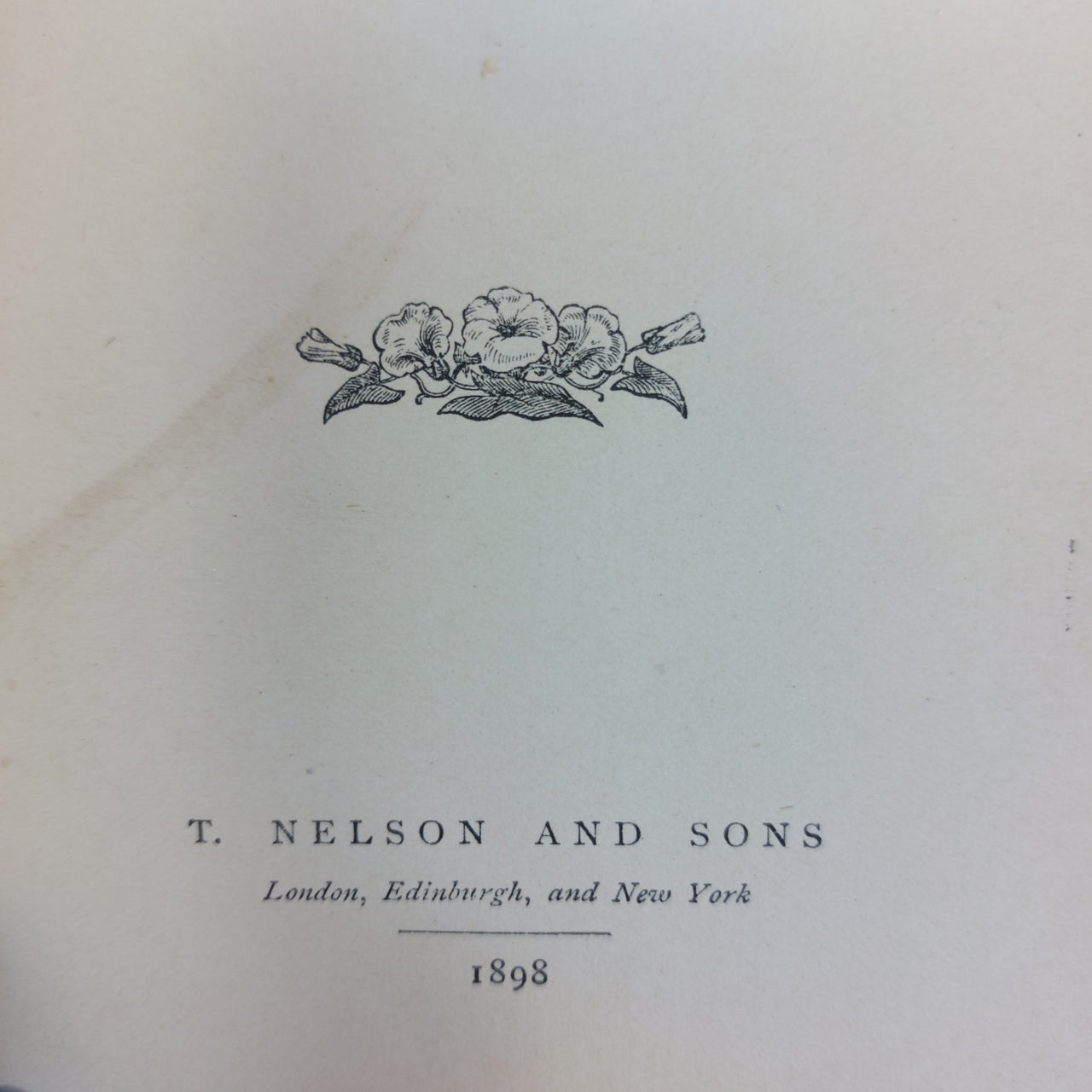 T. Nelson Joy's Jubilee  1898  Book Acceptable Worn Victorian Cover Floral Art8