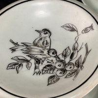 Thumbnail for Heinrich Bavaria Miniature Plates Set of 3 Signed M Birus Birds Cottage Germany2