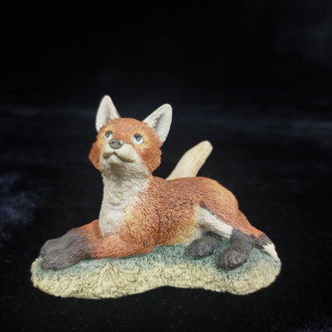 1989 Fox Figurine – Wildlife Sculpture Handcrafted   (Chipped Ear) 0