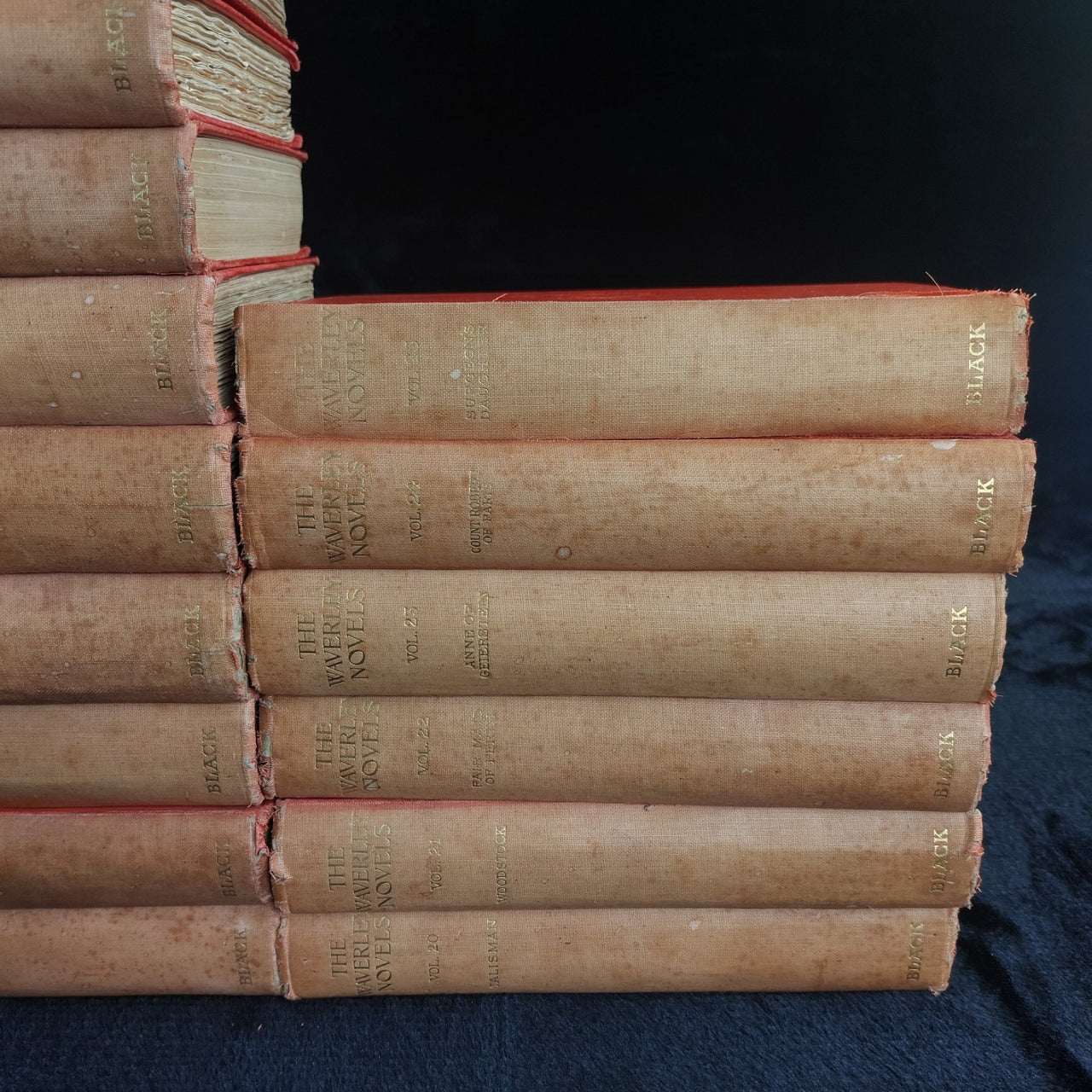 Antique Waverley Novels Set full 1904 25 Vol Sir Walter Scott Dryburgh Edition6