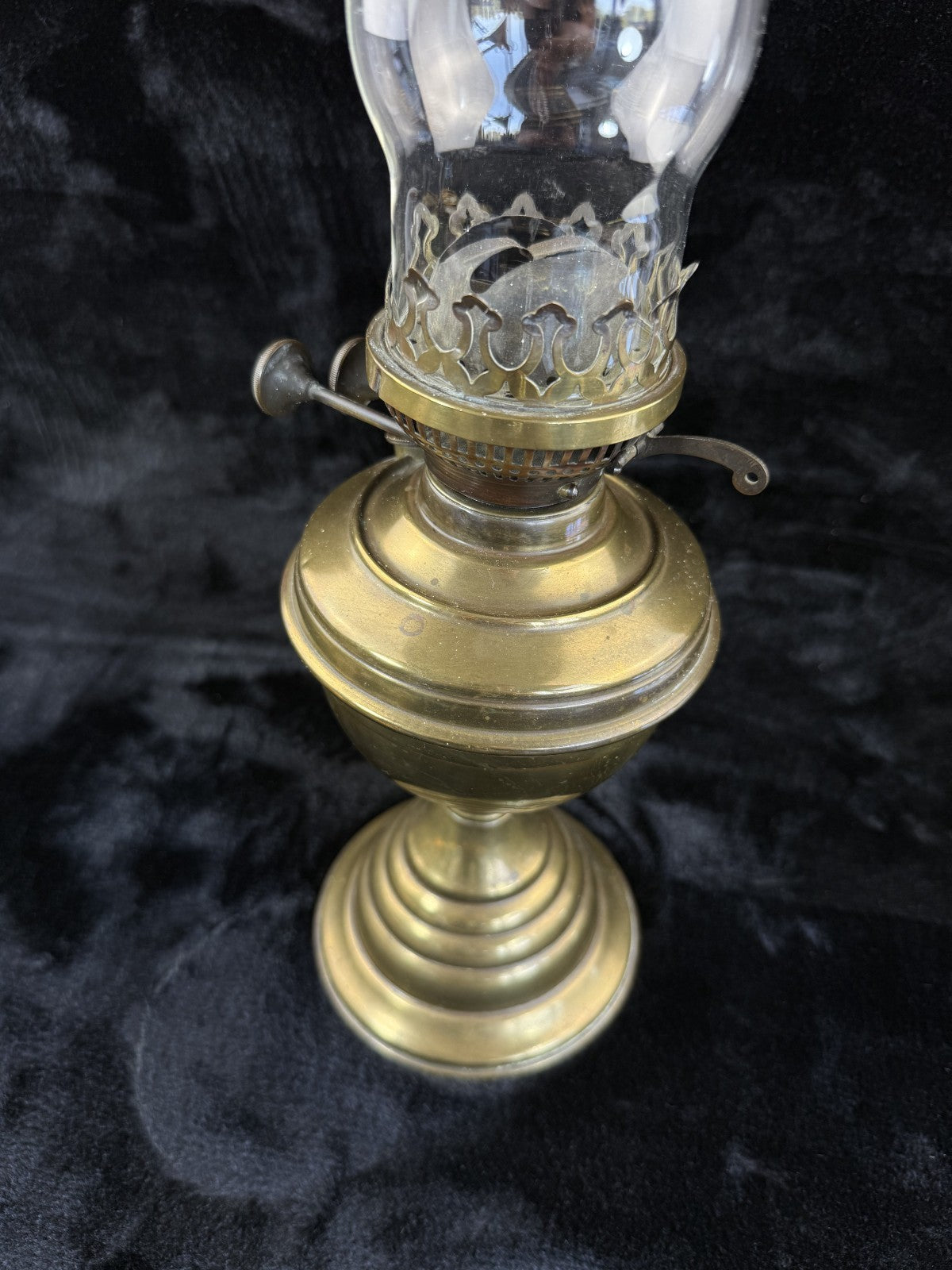 Vintage Vapalux Brass Oil Lamp  British Made Kerosene Lamp 20 in14