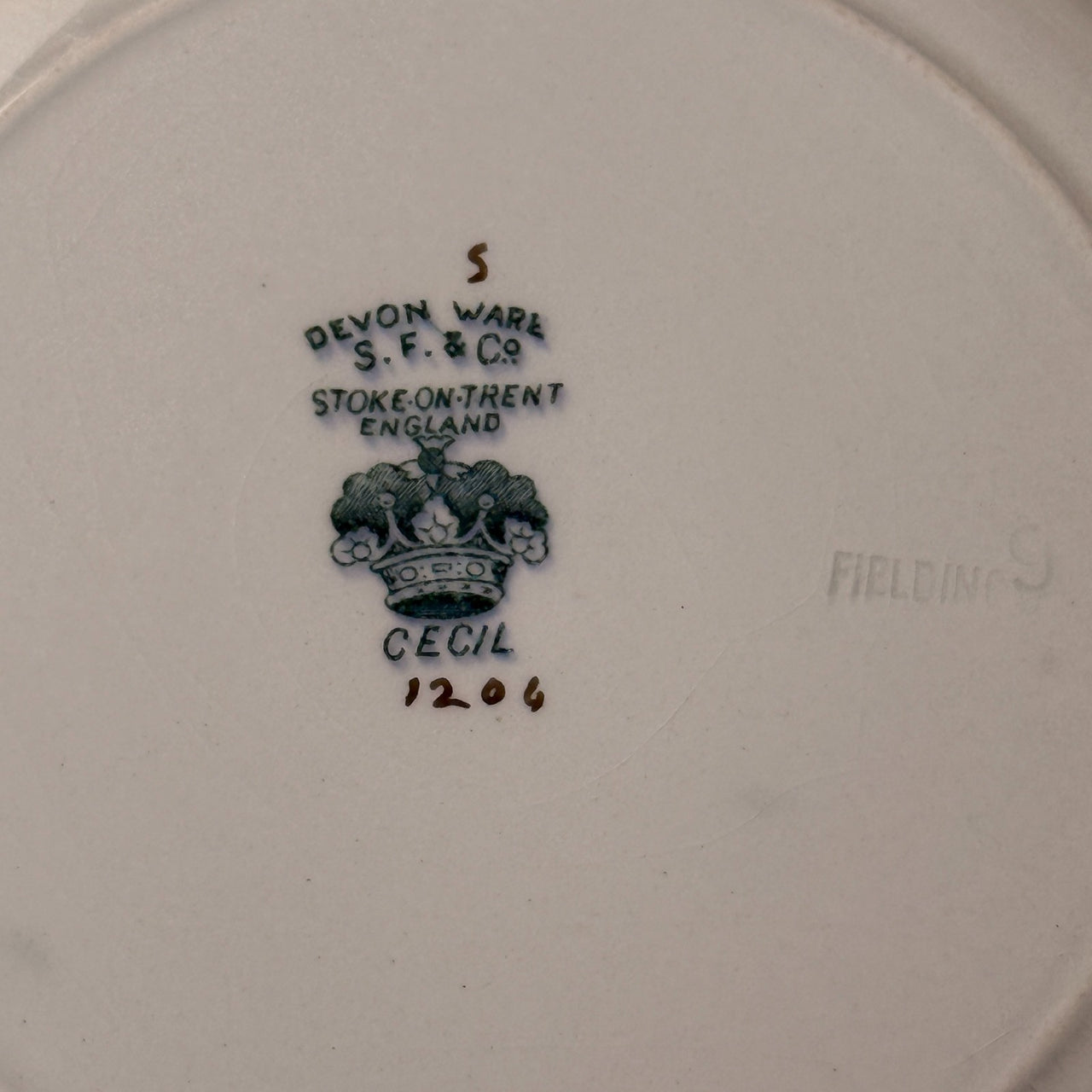 Set of 6 Vintage/Antique Devon Ware (S. F. & Co.) CECIL Shallow Bowls Ornament5