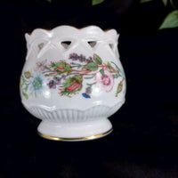 Thumbnail for Aynsley porcelain Wild Tudor 2 set of Lidded Jar & Candle Holder Bone China Made9