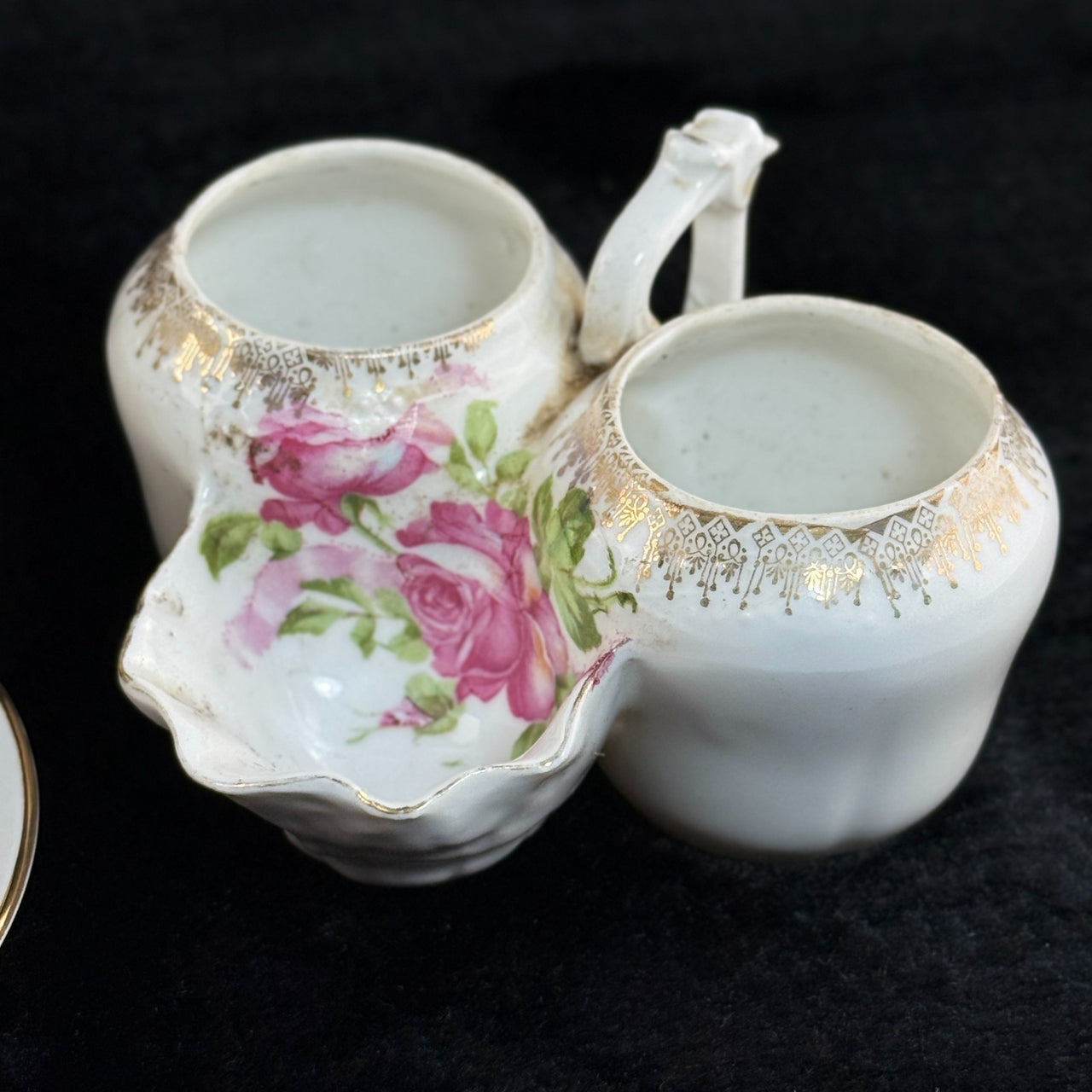 Royal Grafton Fine Bone China Tea Set Pink Floral 14 Piece England Vintage Gold.13