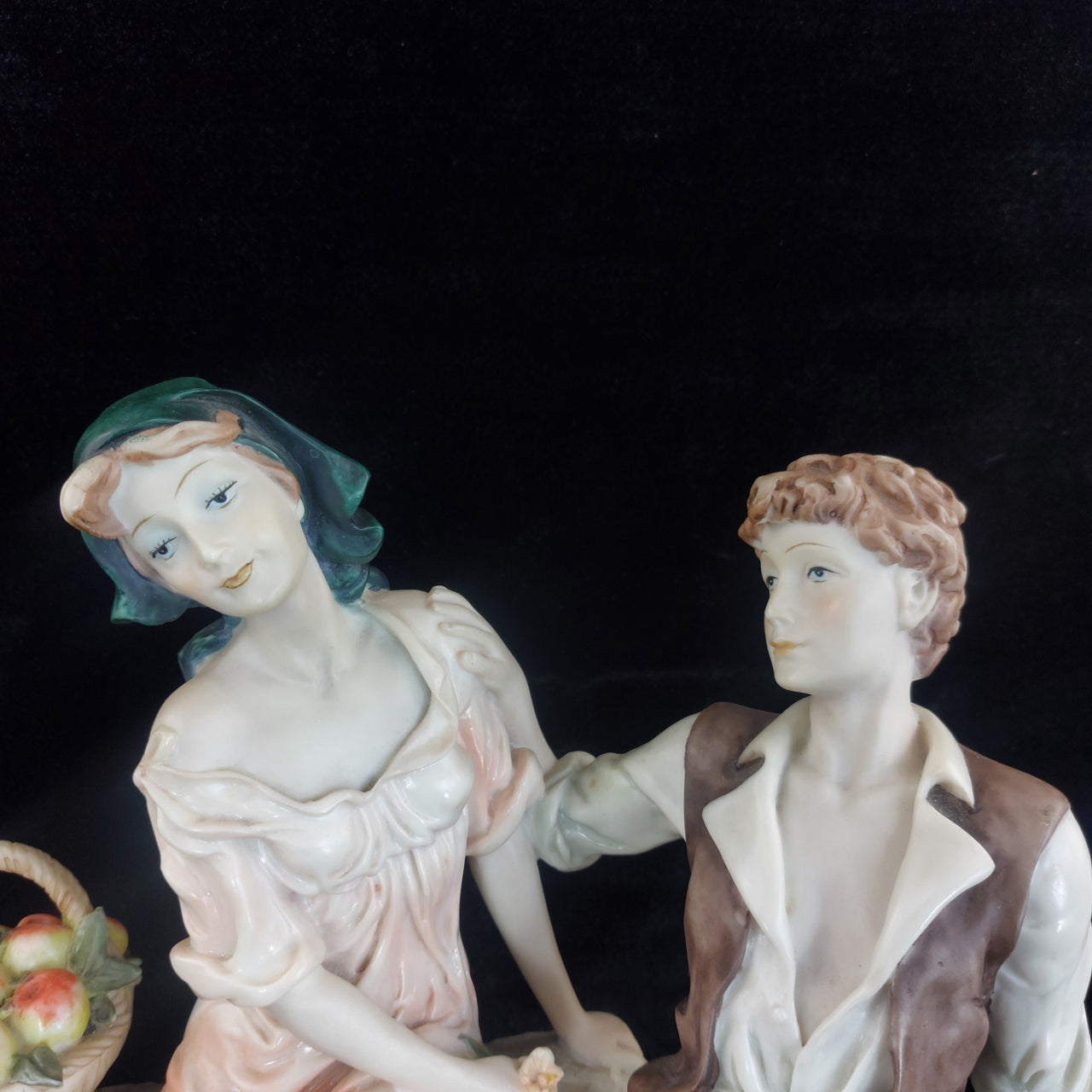 Anina ( La Anna) Collection Italian Alabaster –Couple in Love Figurine  1999. 153