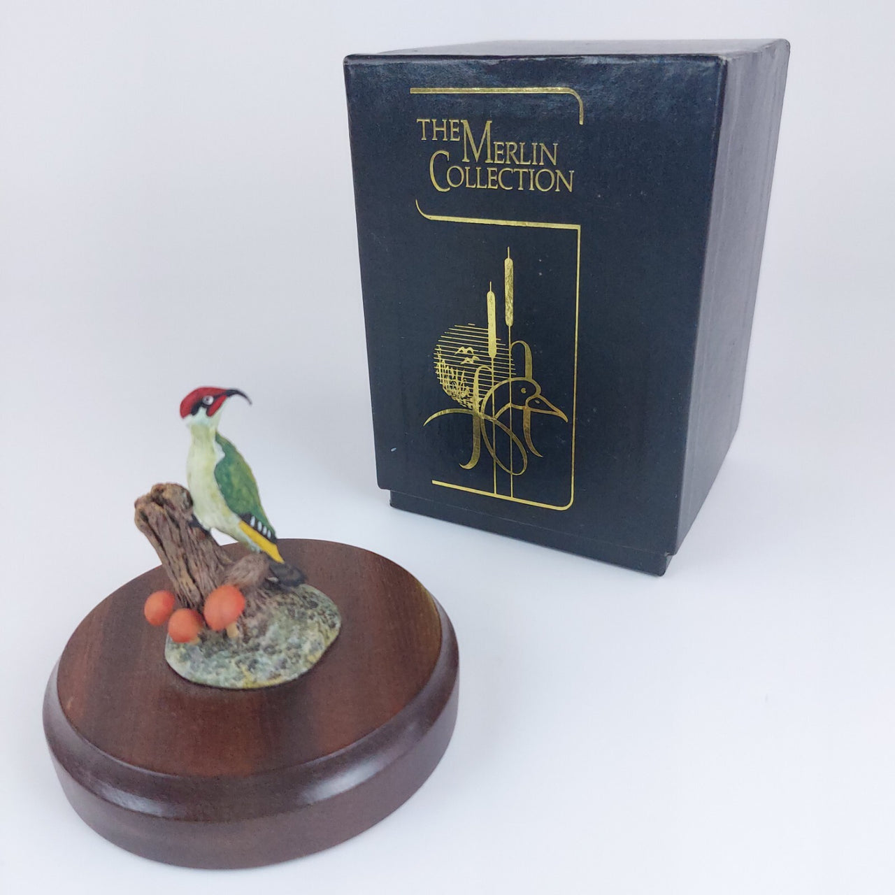 Rare The Merlin Collection Handcrafted Vintage Collectible Figurine Woodpecker1