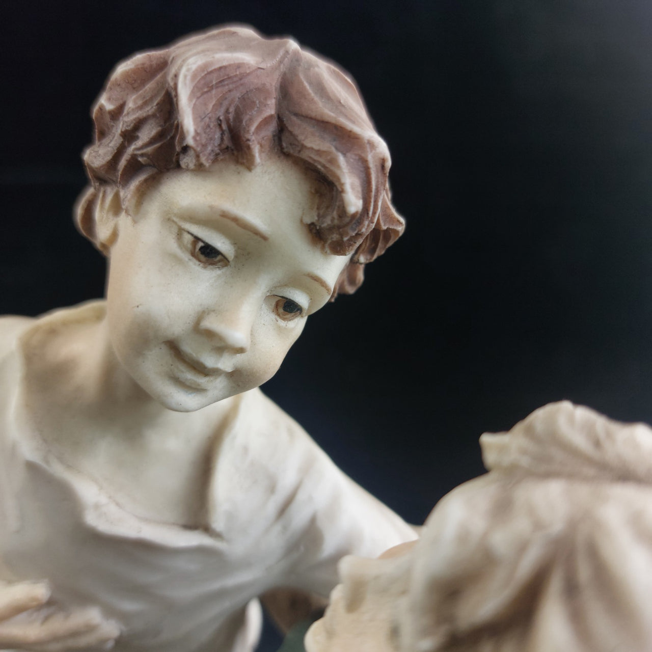 Very Large figurine Capodimonte 'The Card Players' Friends group pics see decor18