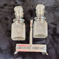 Thumbnail for Vintage Cut Crystal Glassware & Spice Jar Set Elegant Tableware 5 Glasses & Jar12
