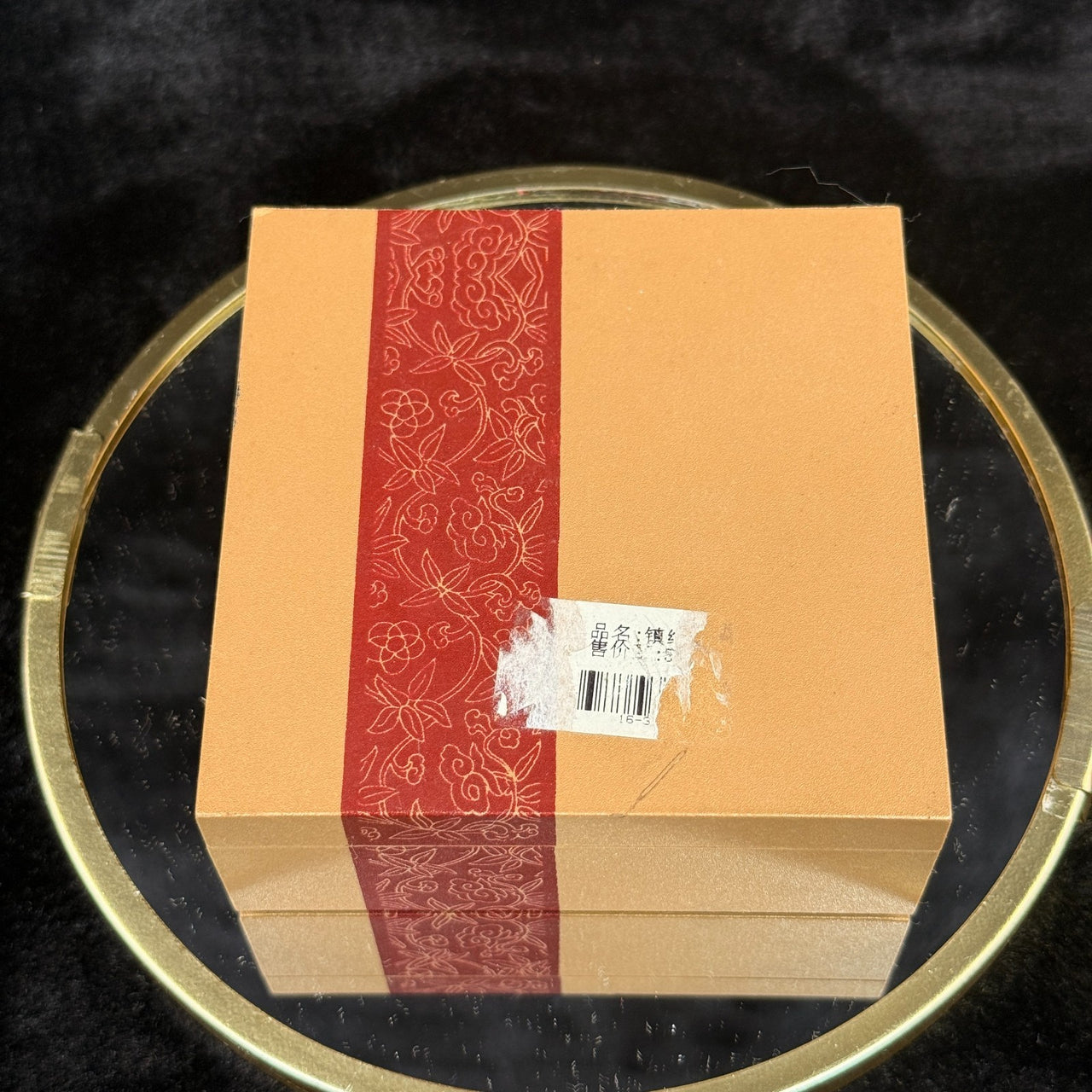 Cultural Imprints Paperweight Glass Warrior Ming Dynasty Art with Box Round..3