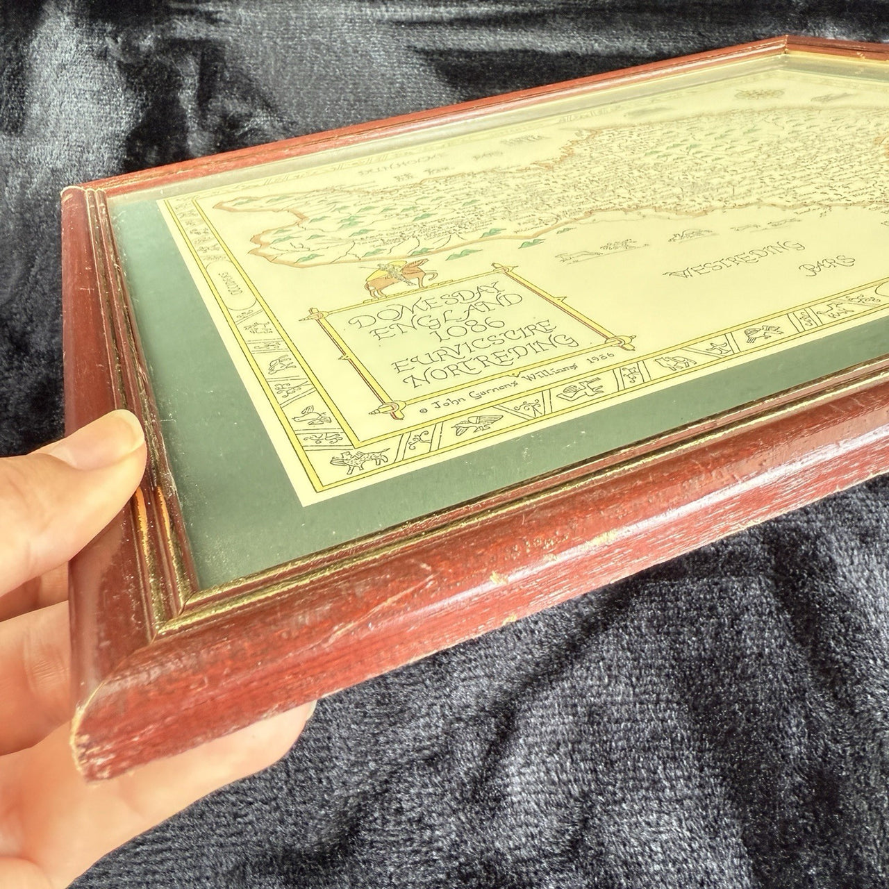Domesday England 1086 framed Map  Euruicscire Nortreding by Garnons Williams4
