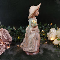 Thumbnail for Pons Collection Ceramic Handcrafted GirlFigurine with Flowers -Chip Flower Spain5