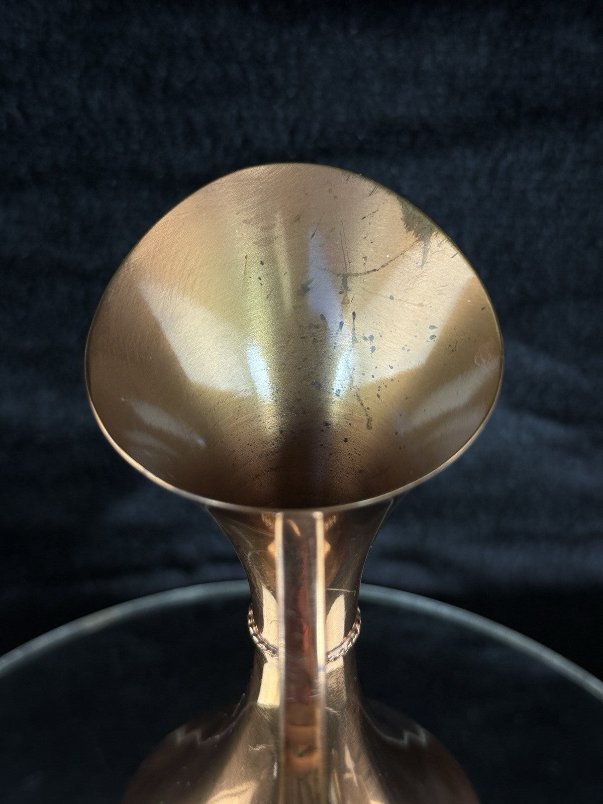 Vintage Copper Pitcher Vase 8.5" Mid-Century Modern Ewer Twisted Rope Neck Jug5