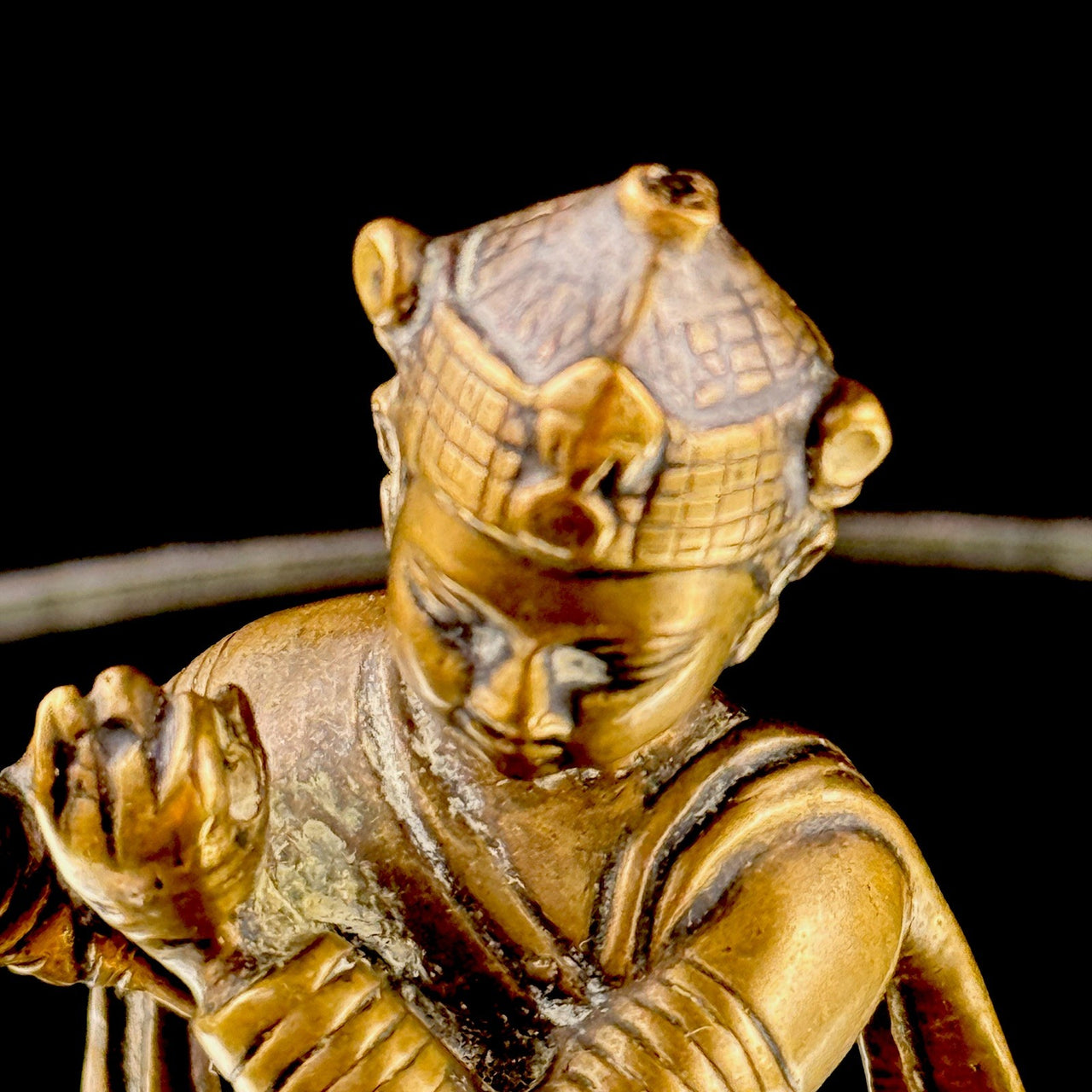 Vintage / antique Indian Brass Krishna Dancing Statue â 5â Hindu Deity figur11