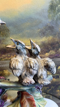 Thumbnail for Stunning Rare Giuseppe Armani Figurine Mother Bird Feeding 3 Chicks Signed Italy6