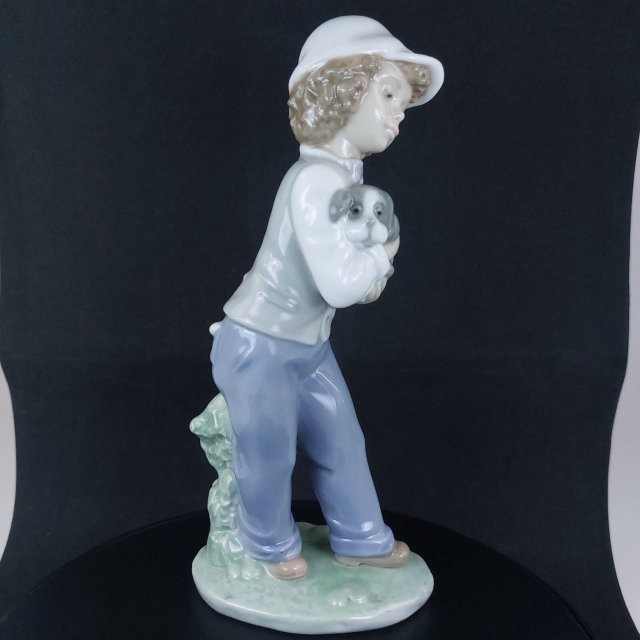 Lladró Nao Buddies' 'Best Porcelain Figurine - Boy & Puppy, 7¾ Inches.1