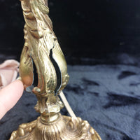 Thumbnail for Antique style Brass Baroque Table Lamp, 14 in, see the pictures Gold9