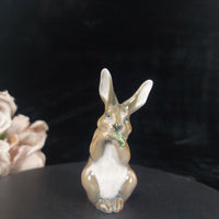 Thumbnail for Royal Copenhagen Figurine Bunny Rabbit White Brown Denmark Porcelain 1019 Gloss4
