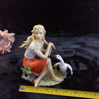 Thumbnail for Kaiser W Germany Porcelain Figurine Girl Goose 7 in – Good, Hand Painted Medium.3