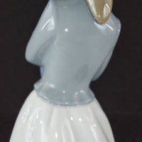 Thumbnail for Nao by Porcelain LladrÃ³ Girl with Bonnet Figurine - 9.4