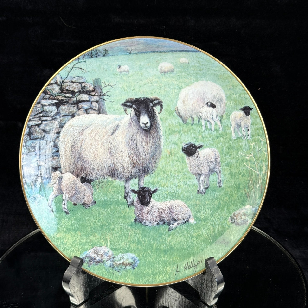 Border Fine Arts The "Spring Lambing" Collector's Plate James Herriot Series4