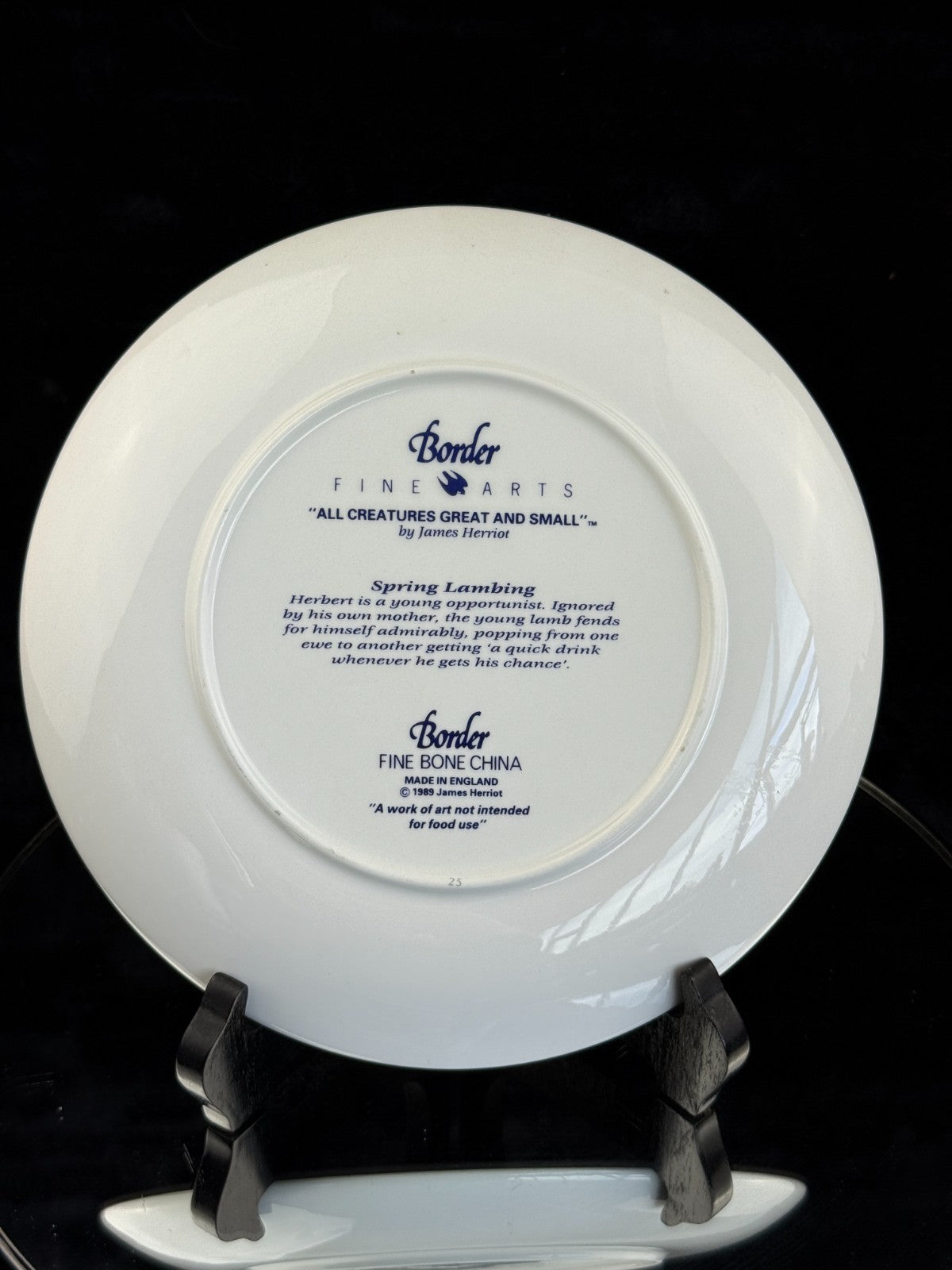 Border Fine Arts The "Spring Lambing" Collector's Plate James Herriot Series14
