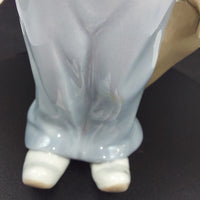 Thumbnail for Casades Clown Bag with Porcelain Figurine Collectible from Spain, 6in blue deco10