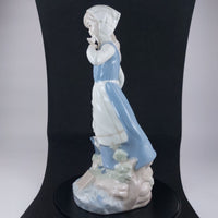 Thumbnail for Nadal Rare, collectable Lady with Basket & Bird Figurine see pictures. 28 c.3