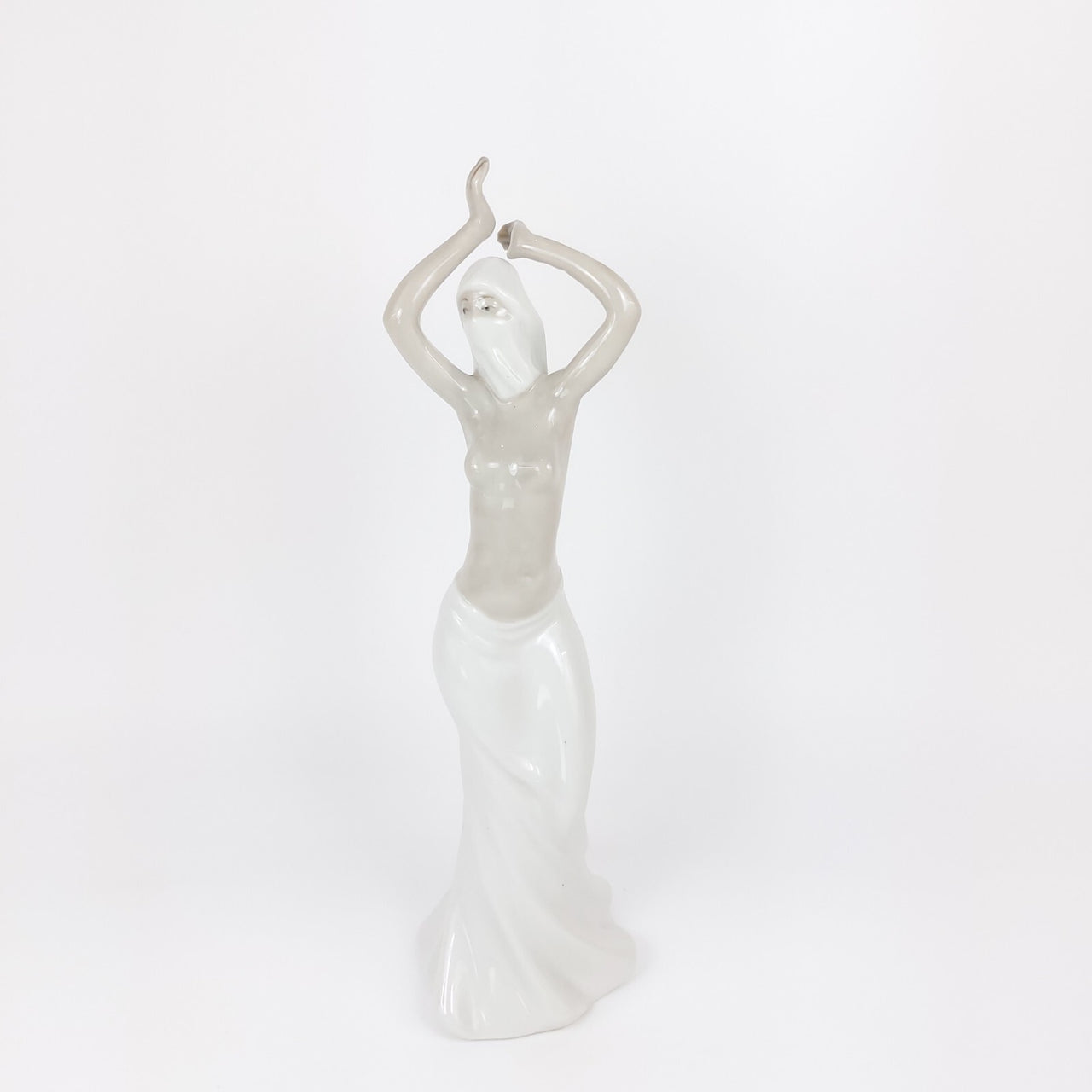 Possibly Antique Dancing Lady Figurine Porcelain Dancer Elegant Rare Vintage 11"17