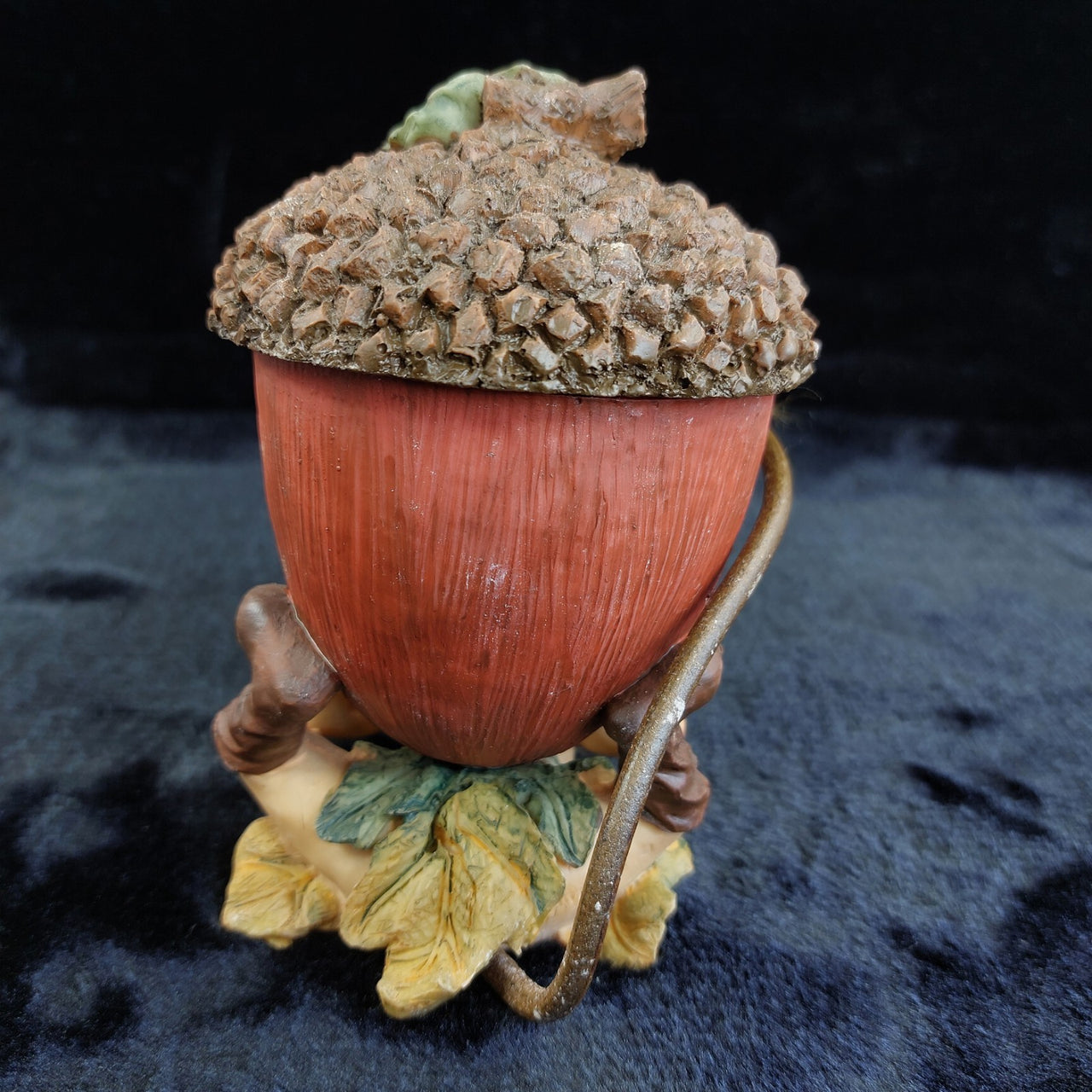 Kensington Giftware with Box Good  13cm Longtailers Pixie Acorn Trinket Box deco5