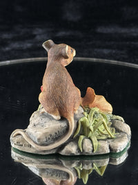 Thumbnail for Border Fine Arts Wood Mouse Figurine 1992 Autumn Feast Scotland decor5