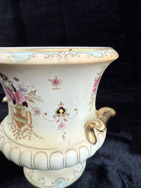 Thumbnail for Antique Crown Devon Dora Pattern Urn Vase Gilded Floral Pottery c. 1914 Vintage9