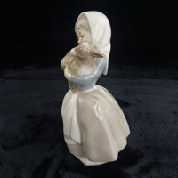 Thumbnail for Nao by Lladro Girl Figurine Spain Holding Lamb Animal Farm bookcase decor Lladró6