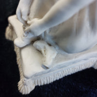 Thumbnail for Michael Sutty Young Girl Figurine 5in Vintage Rare White Bisque England Ceramic7