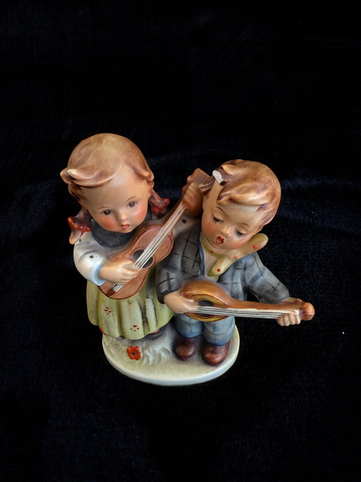Vintage Goebel Rare Hummel Figurine "Duet" 150/B - With Flaw - West Germany4